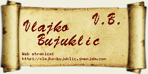 Vlajko Bujuklić vizit kartica